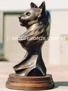 Desert Storm gallery quality bronze custom sculpted beloved pet cat