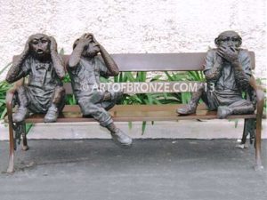 Hear See Speak No Evil special edition, gallery quality three wise monkeys