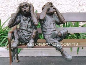 Hear See Speak No Evil special edition, gallery quality three wise monkeys