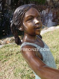 New Surprise sculpture of teenage girl in bathing suit and shell