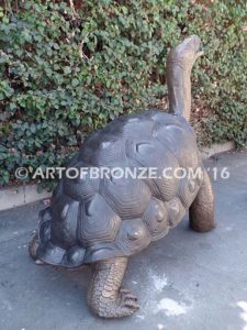 Gigantic Tortoise bronze fine art gallery reptile statue- tortoise, turtle, and terrapin