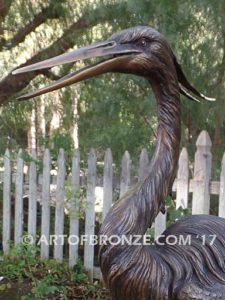 Nature’s Harmony lost wax casting of pair of nature birds for private estate