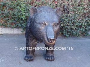 Bear Crossing special edition, gallery quality standing outdoor black bear monument