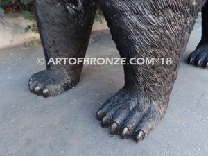 Bear Crossing special edition, gallery quality standing outdoor black bear monument