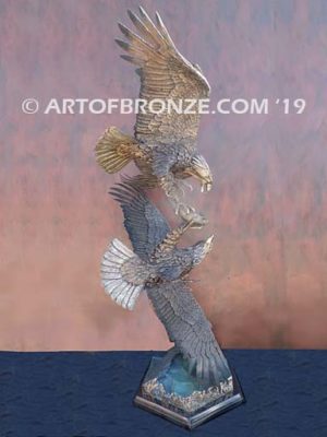 Team Commissary limited edition gallery bronze eagle by artist Michael Maiden