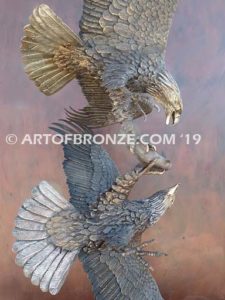 Team Commissary limited edition gallery bronze eagle by artist Michael Maiden