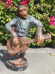 Chimp Musical Flamenco special edition, gallery quality chimpanzee playing flamenco guitar