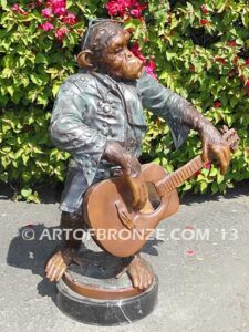 Chimp Musical Flamenco special edition, gallery quality chimpanzee playing flamenco guitar