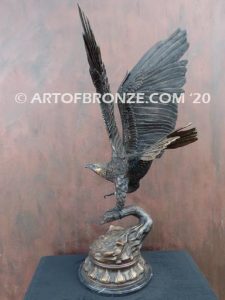 Eagle II flying eagle sculpture corporate gift or award