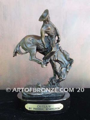 Outlaw sculpture corporate gift award after Frederic Remington