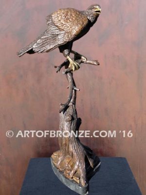 Special Quality bronze hawk sculpture for home or office decor