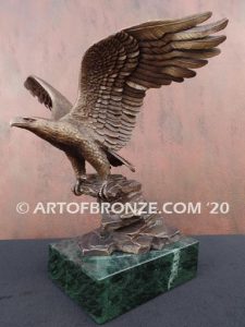 Wings of Justice sculpture of flying bald eagle corporate gift award