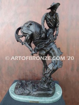 Outlaw sculpture corporate gift award after Frederic Remington