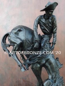 Outlaw sculpture corporate gift award after Frederic Remington