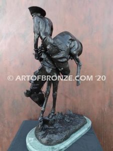 Outlaw sculpture corporate gift award after Frederic Remington