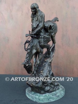 Mountain Man sculpture gift award after Frederic Remington