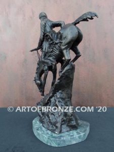 Mountain Man sculpture gift award after Frederic Remington