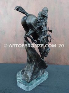 Mountain Man sculpture gift award after Frederic Remington