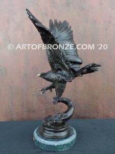 Eagle II flying eagle sculpture corporate gift or award