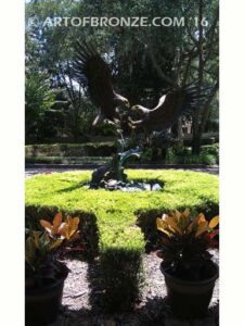 Power and Glory bronze sculpture of eagle monument for public art