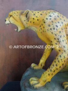 Territory Defender African Serengeti bronze cheetah sculpture for gallery, museum or private collector