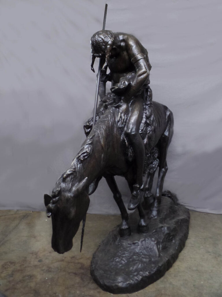 End of the Trail (Heroic) - Fraser Bronze Sculpture - Art of Bronze