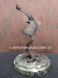 Higher Power exclusive soaring eagle bronze statue for private collector or corporate collection