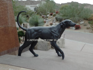 Lookout gallery & custom quality bronze sculpture pointer dog