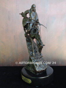 Mountain Man bronzes statue gift award after Frederic Remington