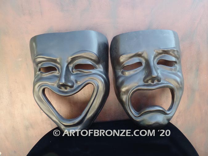 colorful comedy tragedy masks