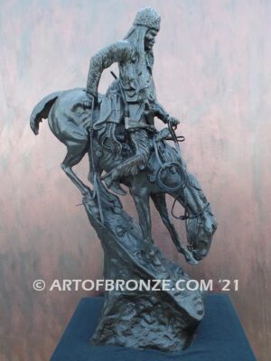 Mountain Man bronzes sculpture gift award after Frederic Remington