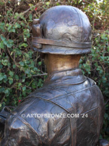 Service and Sacrifice bronze sculpture Vietnam War memorial of American Infantry soldier and South Vietnamese soldier