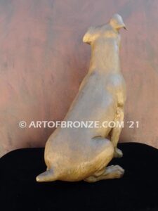 Jack Russell Terrier short-haired gallery & custom quality bronze dog pet sculpture